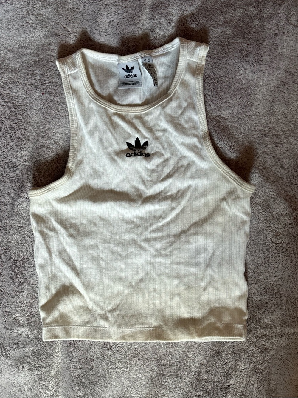 adidas cropped tank top